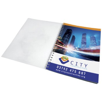 Notebook A5 spiralato Desk-Mate® con copertina in PP