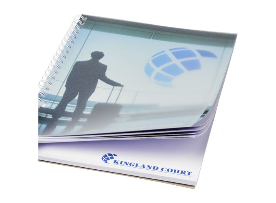 Notebook A5 spiralato Desk-Mate® con copertina in PP