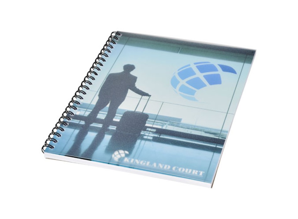 Notebook A5 spiralato Desk-Mate® con copertina in PP