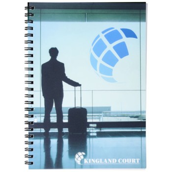 Notebook A5 spiralato Desk-Mate® con copertina in PP