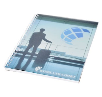 Notebook A5 spiralato Desk-Mate® con copertina in PP