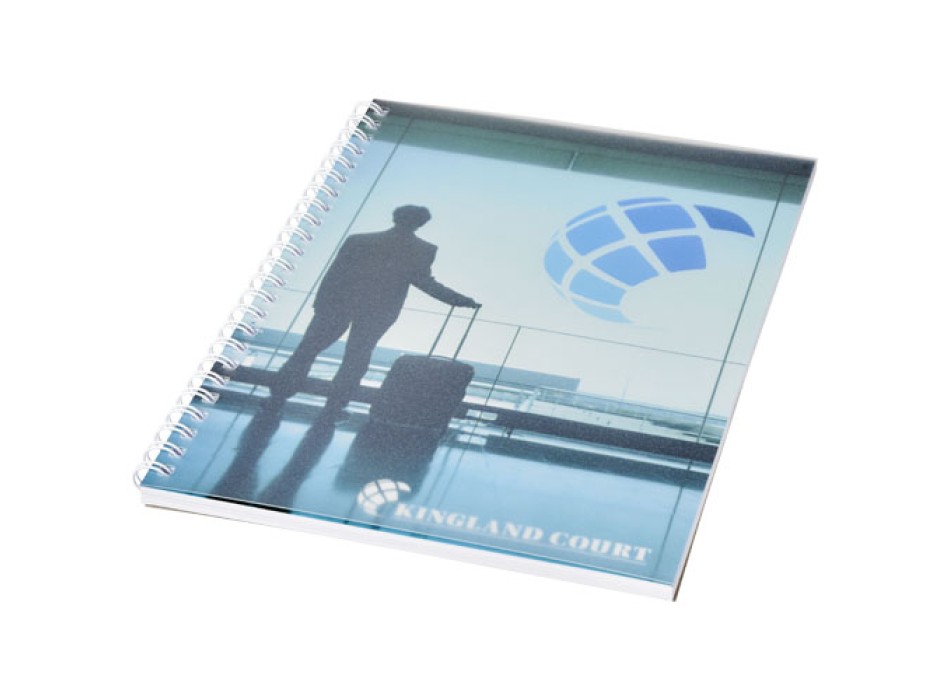 Notebook A5 spiralato Desk-Mate® con copertina in PP
