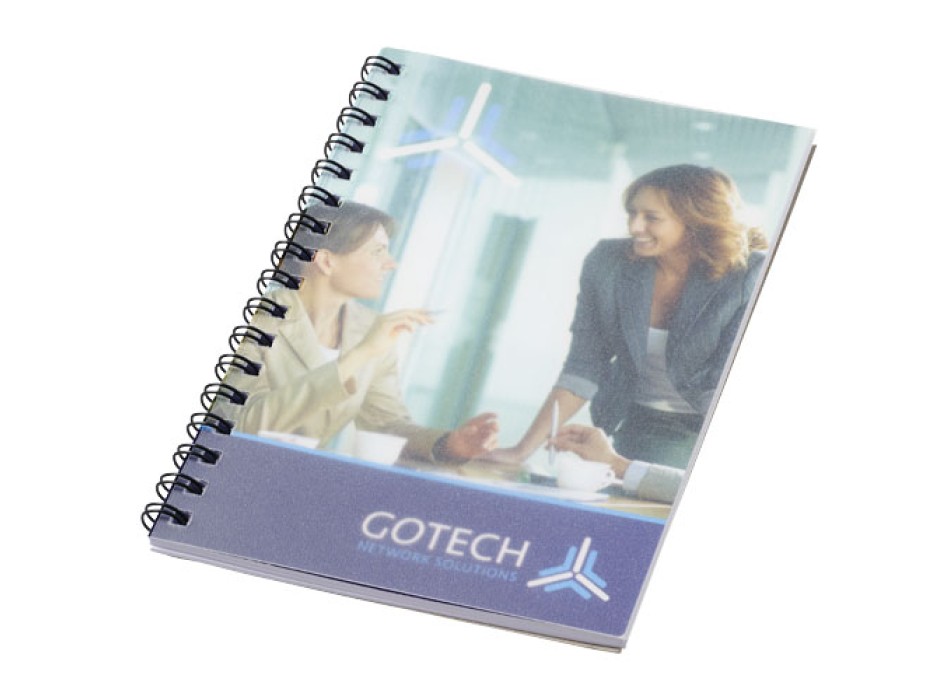 Notebook A6 spiralato Desk-Mate® con copertina in PP