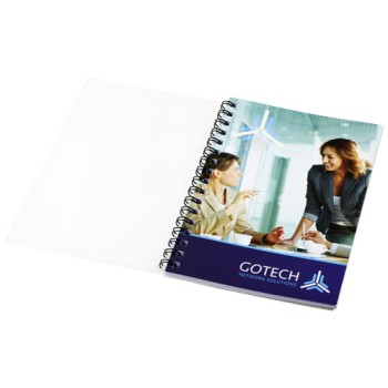 Notebook A6 spiralato Desk-Mate® con copertina in PP