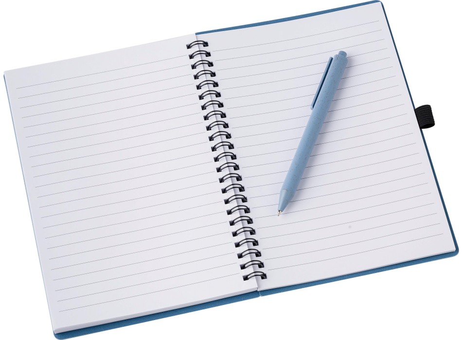 Notebook in fibra di grano con penna Massimo