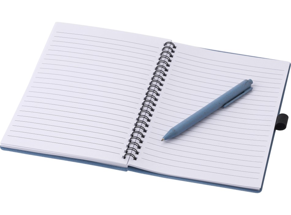 Notebook in fibra di grano con penna Massimo