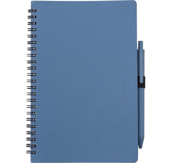 Notebook in fibra di grano con penna Massimo