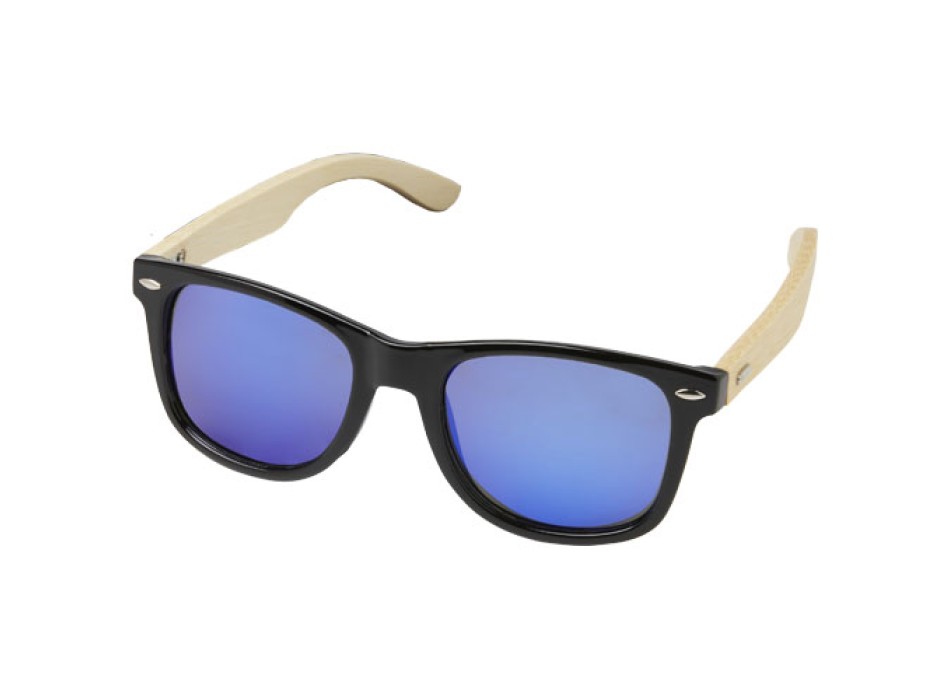 Occhiali da sole Taiyō con lenti polarizzate a specchio in rPET/bambù con confezione regalo