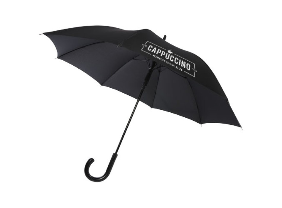 Ombrello da 23" con apertura automatica, finitura carbon look e impugnatura arcuata Fontana