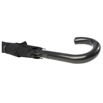 Ombrello da 23" con apertura automatica, finitura carbon look e impugnatura arcuata Fontana