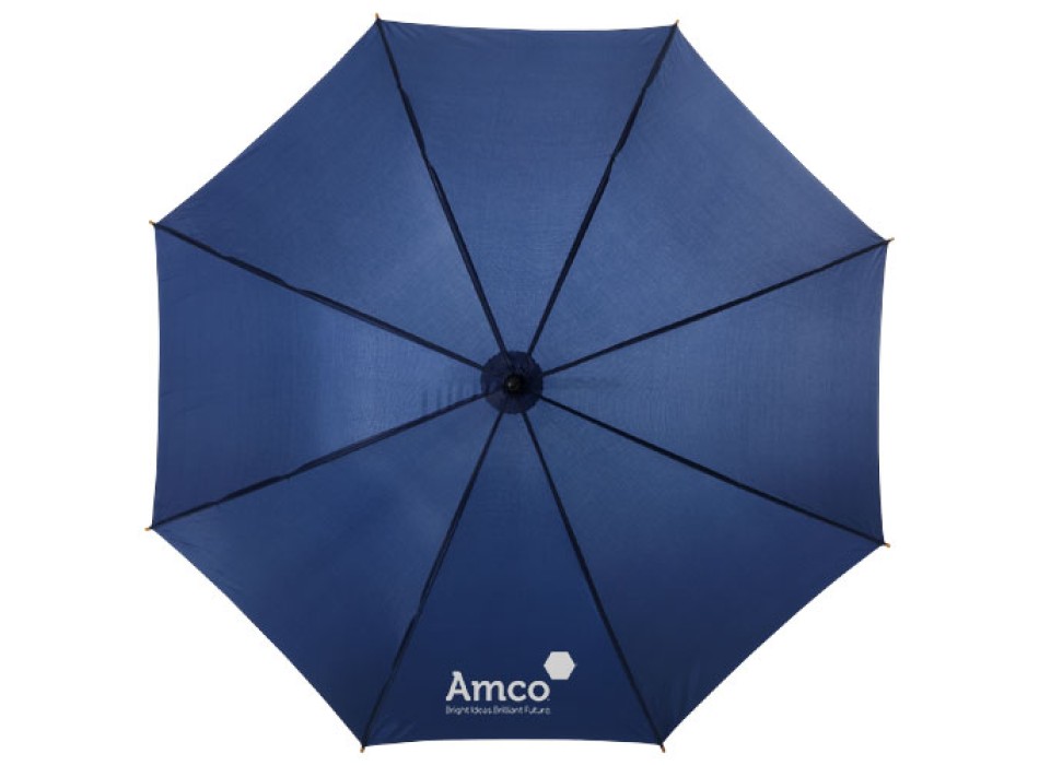 Ombrello Jova da 23" con manico e asta in legno