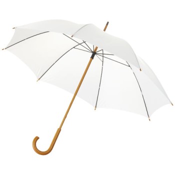 Ombrello Jova da 23" con manico e asta in legno