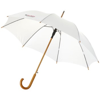 Ombrello Kyle da 23'' con apertura automatica, manico e asta in legno