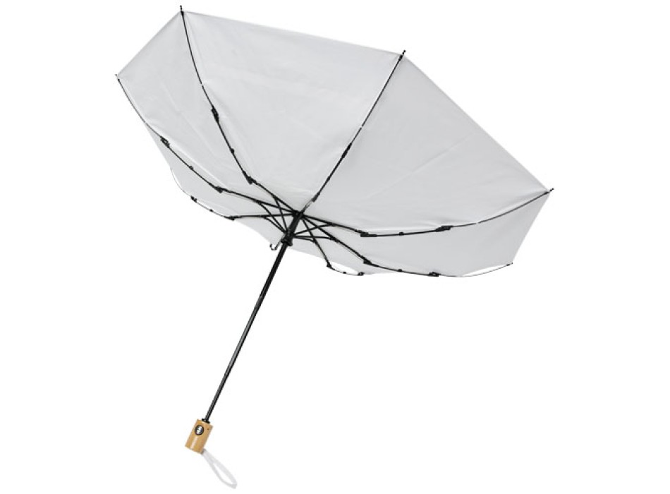 Ombrello pieghevole Bo da 21" ad apertura/chiusura automatica in PET riciclato