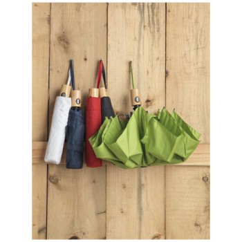 Ombrello pieghevole Bo da 21" ad apertura/chiusura automatica in PET riciclato