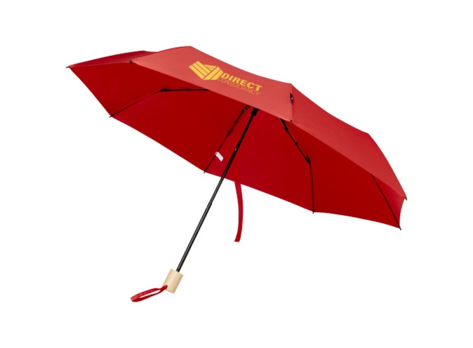 Ombrello pieghevole in PET riciclato antivento da 21" Birgit