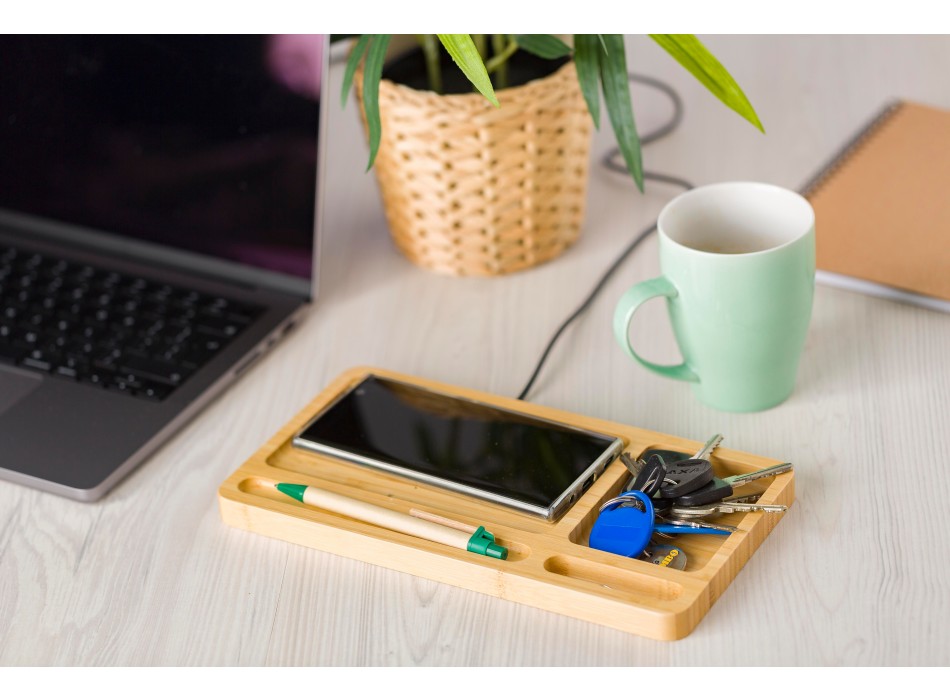 Organizer da scrivania in bamboo Faye