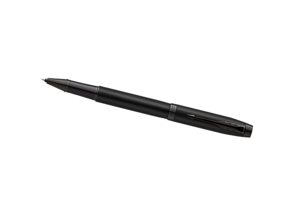 Parker set penna a sfera e penna roller acromatiche in confezione regalo IM (inchiostro nero/blu)