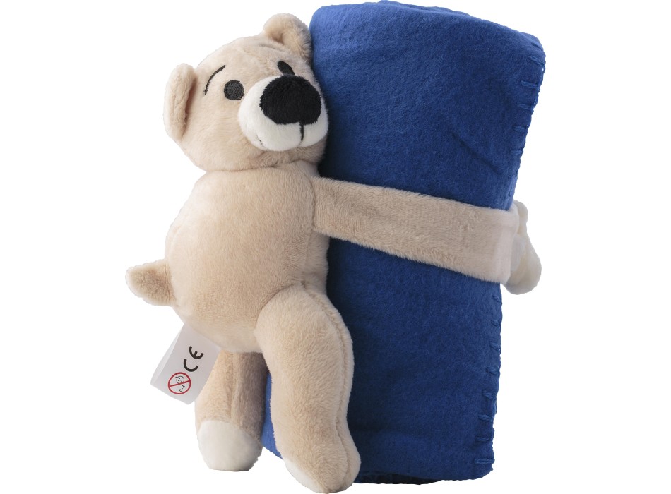 Peluche Orsetto con coperta in pile Owen