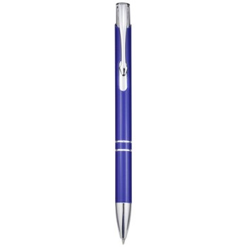 Penna a sfera a scatto Moneta in alluminio (inchiostro blu)