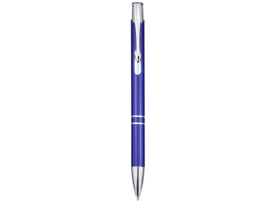 Penna a sfera a scatto Moneta in alluminio (inchiostro blu)