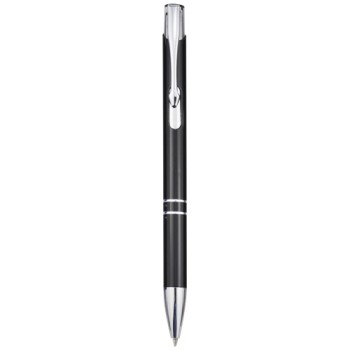 Penna a sfera a scatto Moneta in alluminio (inchiostro nero)