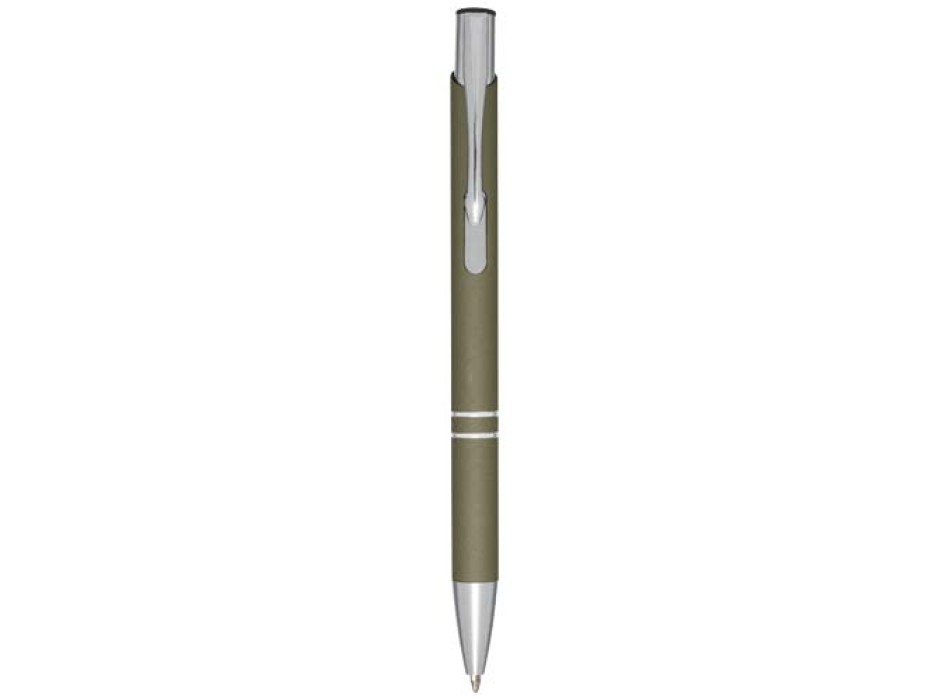 Penna a sfera a scatto Moneta soft touch (inchiostro nero)