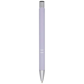 Penna a sfera a scatto Moneta soft touch (inchiostro nero)