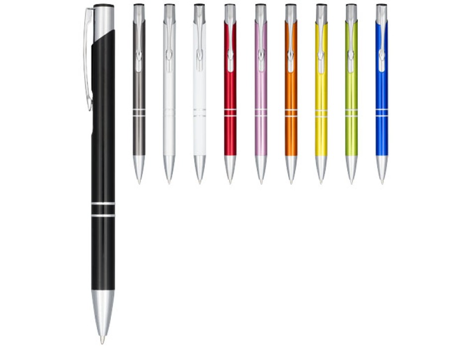 Penna a sfera anodizzata Moneta (inchiostro blu)