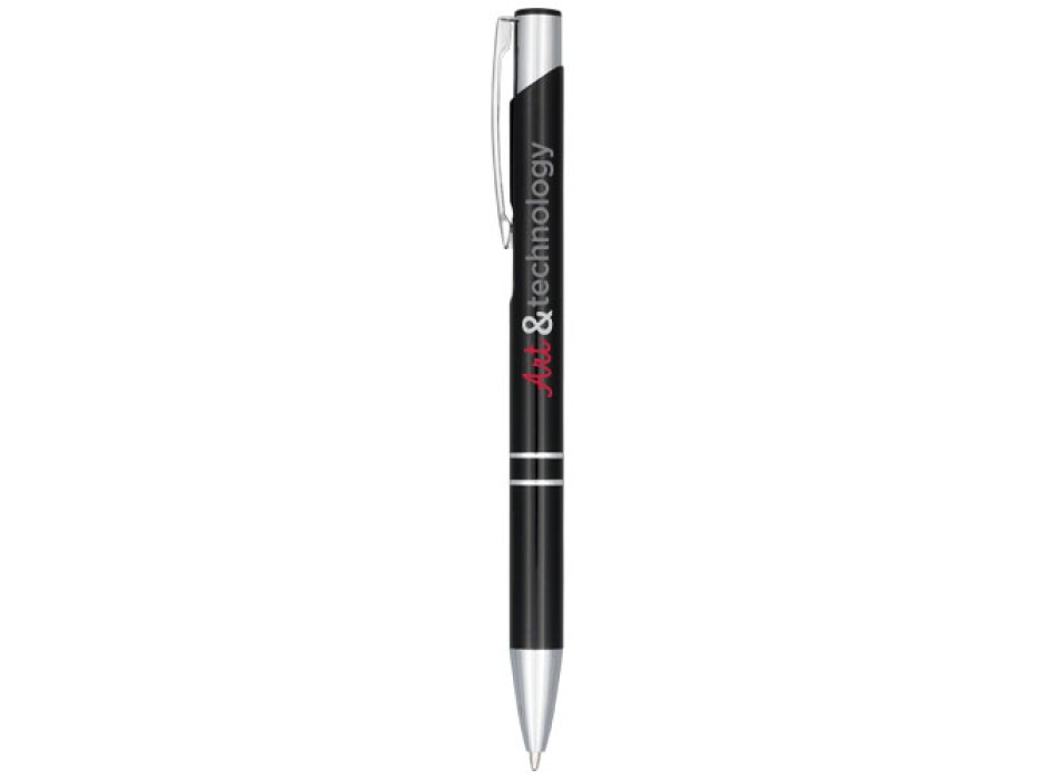 Penna a sfera anodizzata Moneta (inchiostro blu)