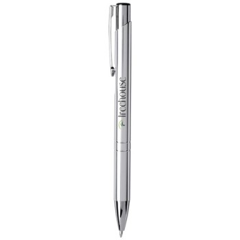 Penna a sfera anodizzata Moneta (inchiostro blu)