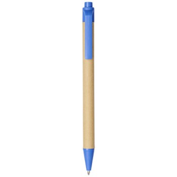 Penna a sfera Berk in cartone riciclato e plastica derivata dal mais (inchiostro nero)
