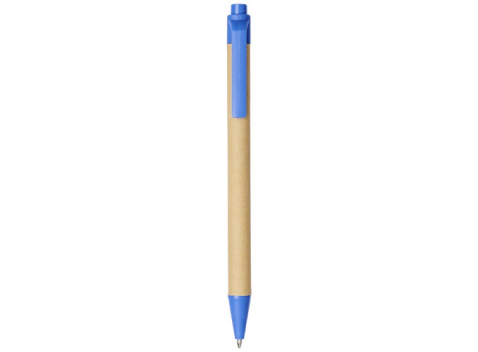 Penna a sfera Berk in cartone riciclato e plastica derivata dal mais (inchiostro nero)