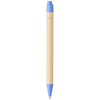 Penna a sfera Berk in cartone riciclato e plastica derivata dal mais (inchiostro nero)