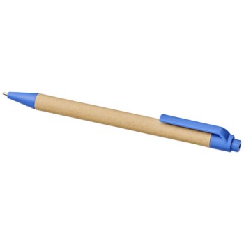 Penna a sfera Berk in cartone riciclato e plastica derivata dal mais (inchiostro nero)