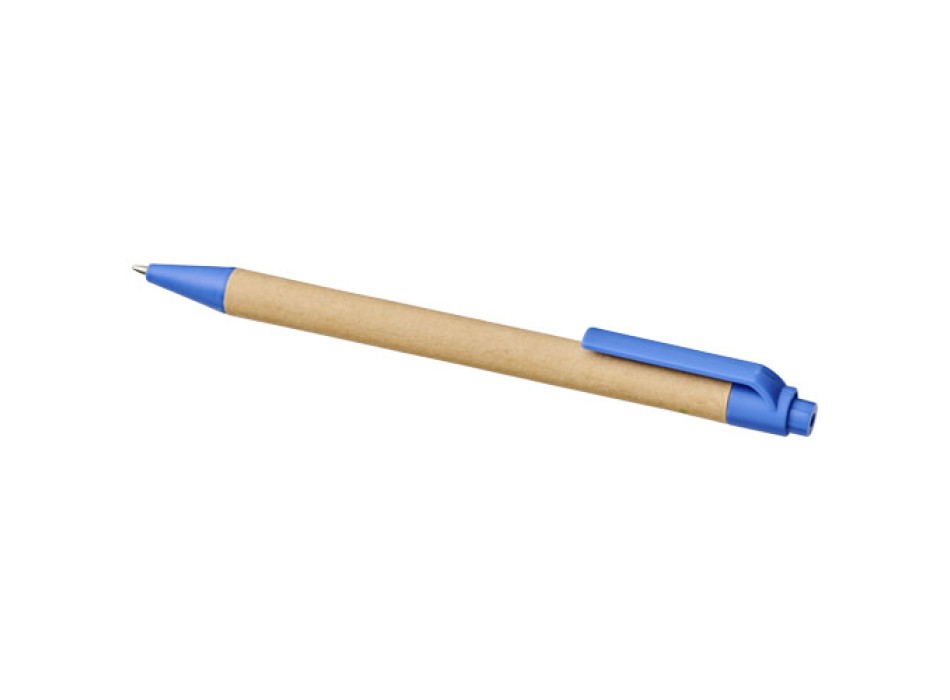 Penna a sfera Berk in cartone riciclato e plastica derivata dal mais (inchiostro nero)