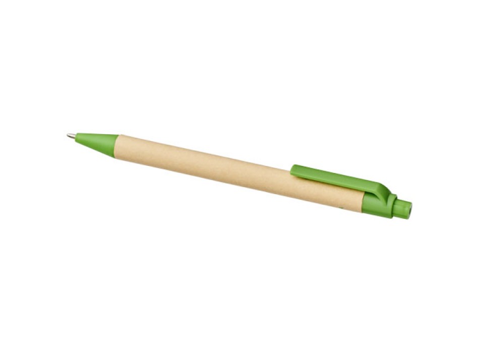 Penna a sfera Berk in cartone riciclato e plastica derivata dal mais (inchiostro nero)