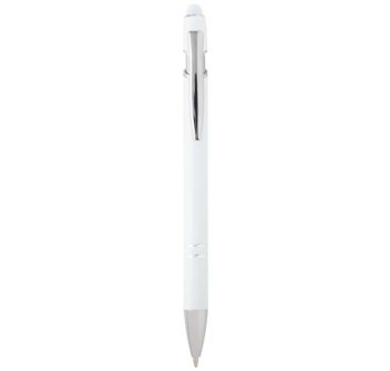 Penna a sfera con finitura argento Kish 