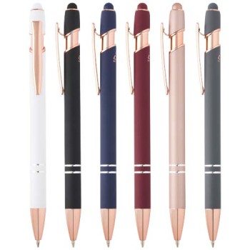 Penna a sfera con finitura oro rosa Nanna 