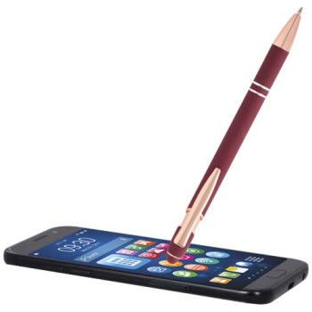 Penna a sfera con finitura oro rosa Nanna (inchiostro blu)
