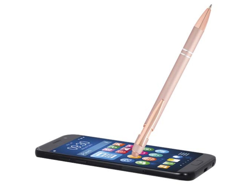 Penna a sfera con finitura oro rosa Nanna (inchiostro blu)