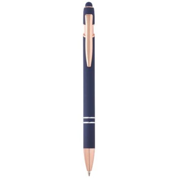 Penna a sfera con finitura oro rosa Nanna (inchiostro blu)
