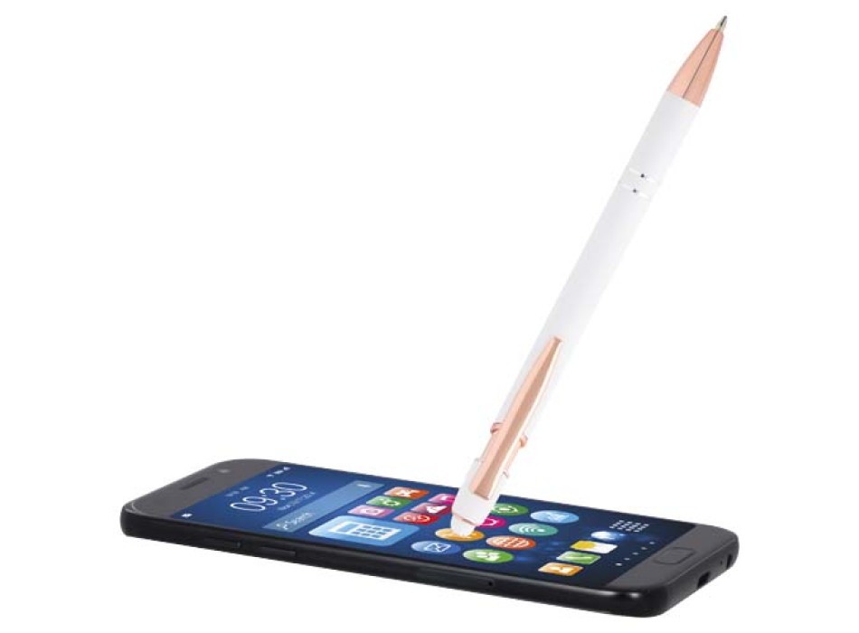 Penna a sfera con finitura oro rosa Nanna (inchiostro blu)