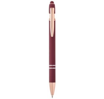 Penna a sfera con finitura oro rosa Nanna (inchiostro blu)