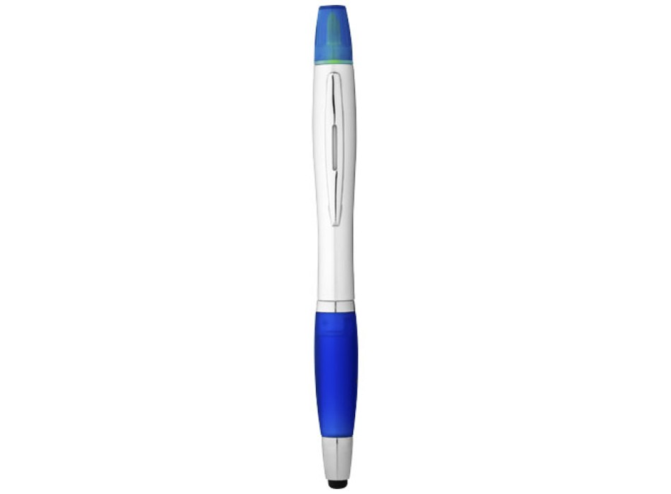 Penna a sfera con stylus ed evidenziatore Nash (inchiostro nero)