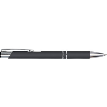Penna a sfera in alluminio con strato gommoso Yvette