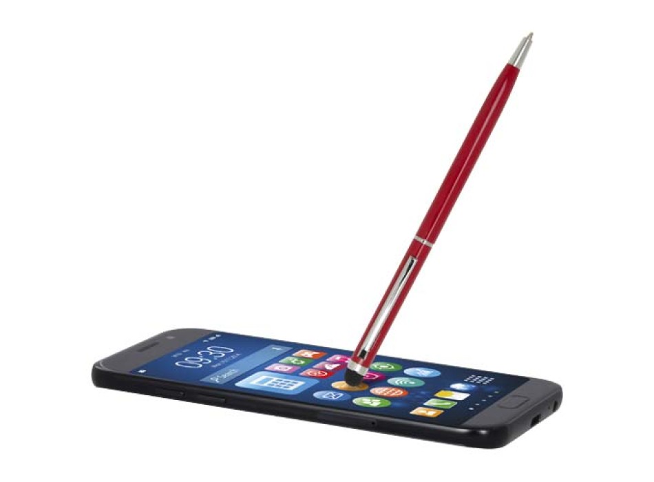 Penna a sfera in alluminio con stylus Ore (inchiostro blu)