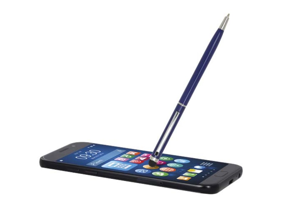 Penna a sfera in alluminio con stylus Ore (inchiostro blu)