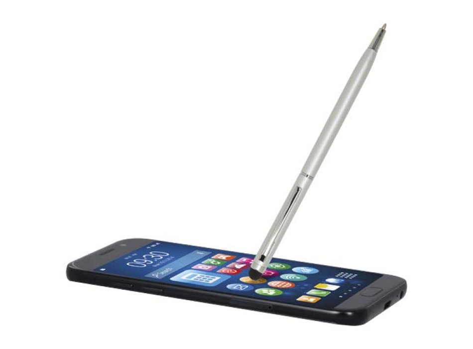 Penna a sfera in alluminio con stylus Ore (inchiostro blu)