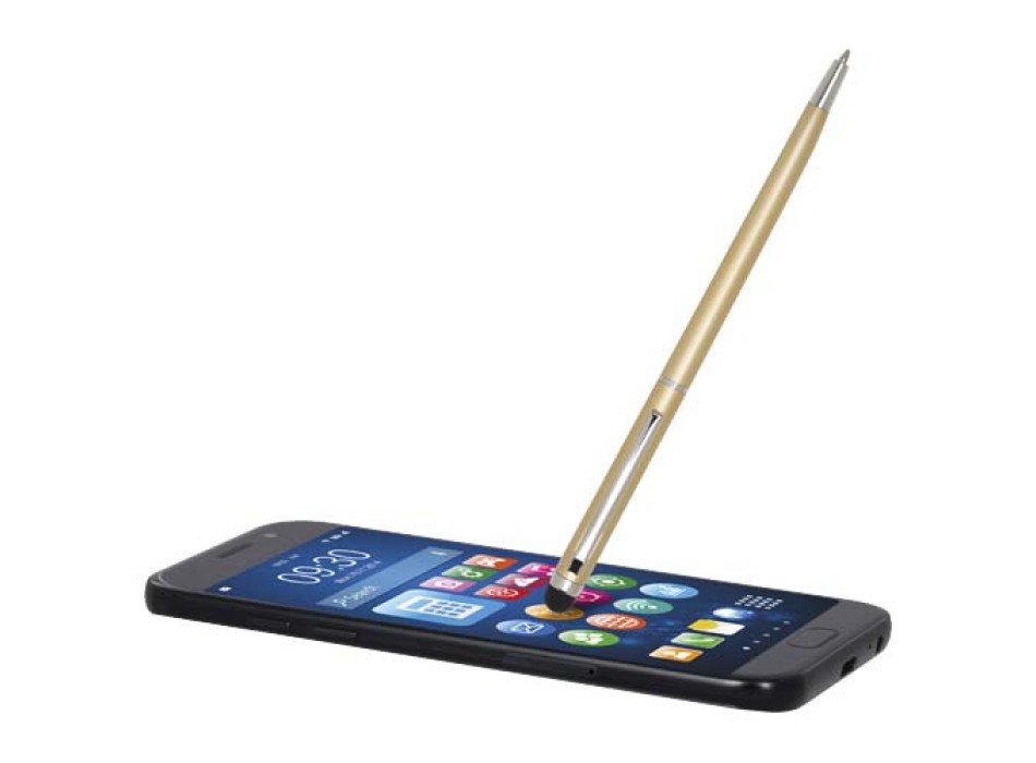 Penna a sfera in alluminio con stylus Ore (inchiostro blu)